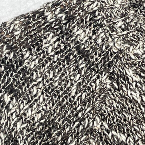 EILEEN FISHER Sweater PS Petite Linen Cotton Blend Round Neck Marled Brown USA - Picture 8 of 13